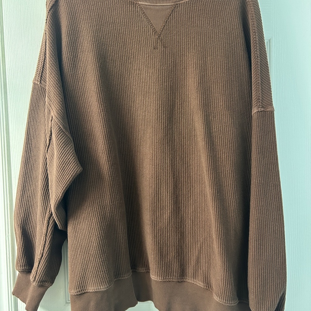 Brown Aerie Oversized Sweater